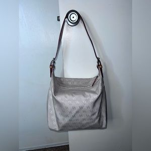 Dooney & Bourke Fabric Beige Shoulder Bag